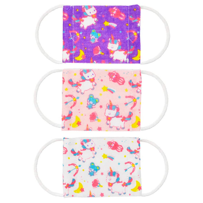 Skater Antibacterial Unicorn Gauze Mask Pack of 3 for Babies 2-4 Years Old 8.8X6.5cm- Japan Figure Store - #1 Bring To You The Best Japanese Goods