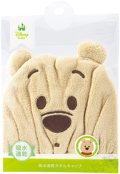 Skater Quick-Drying Water Absorbent Disney Winnie the Pooh Animal Towel Cap 23cm x 17cm- Japan Figure Store - #1 Bring To You The Best Japanese Goods