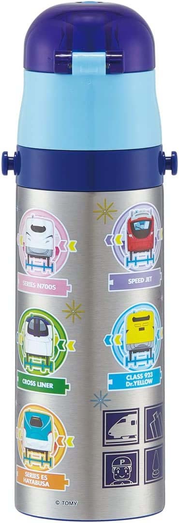 Skater 470Ml Stainless Steel Boys Sports Water Bottle - Plarail 23 Design- Japan Figure Store - #1 Bring To You The Best Japanese Goods