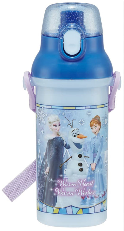 Skater 480ml Frozen Antibacterial Plastic Water Bottle for Kids Girls Made in Japan- Japan Figure Store - #1 Bring To You The Best Japanese Goods