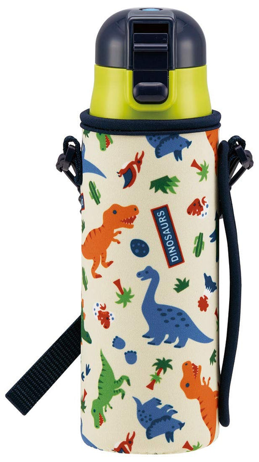 Skater 470ml Stainless Steel Dinosaur Water Bottle with Cover for Boys- Japan Figure Store - #1 Bring To You The Best Japanese Goods
