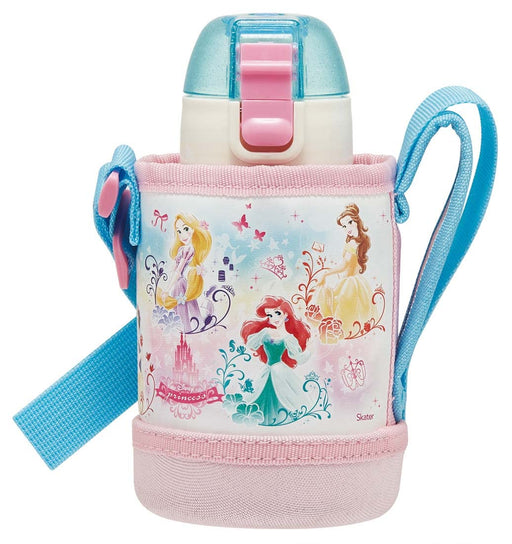 Skater Disney Princess 400ml Water Bottle for Kids with Cover Girls Edition Kstch4-A- Japan Figure Store - #1 Bring To You The Best Japanese Goods