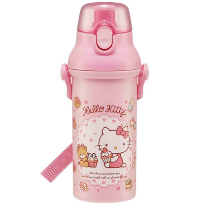 Skater Hello Kitty Sweets 480ml Plastic Water Bottle for Kids Girls Made in Japan- Japan Figure Store - #1 Bring To You The Best Japanese Goods
