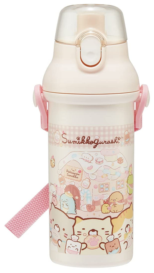 Skater Sumikko Gurashi Sweets Shop Water Bottle 480ML Antibacterial Plastic for Girls Made in Japan- Japan Figure Store - #1 Bring To You The Best Japanese Goods
