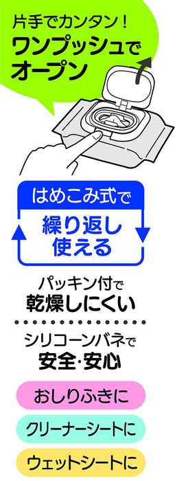 Skater Navy Wet Sheet Lid - WTL1AG-A Wet Wipes Hand Wipes Cover- Japan Figure Store - #1 Bring To You The Best Japanese Goods