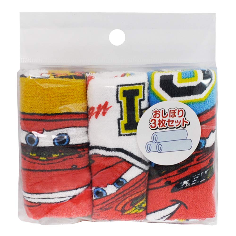 Skater 3-Pack Cars Truck Themed Wet Towel Set - Oac1T- Japan Figure Store - #1 Bring To You The Best Japanese Goods