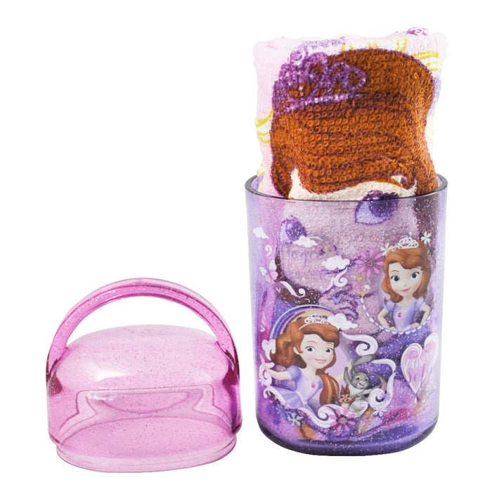 Skater Disney Sofia 20 Wet Towel Set with Case 32x30.5cm OA5-A- Japan Figure Store - #1 Bring To You The Best Japanese Goods