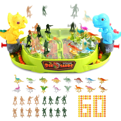Skirfy 3-In-1 Educational Board Game for Kids with Dinosaurs and Soldiers- Japan Figure Store - #1 Bring To You The Best Japanese Goods
