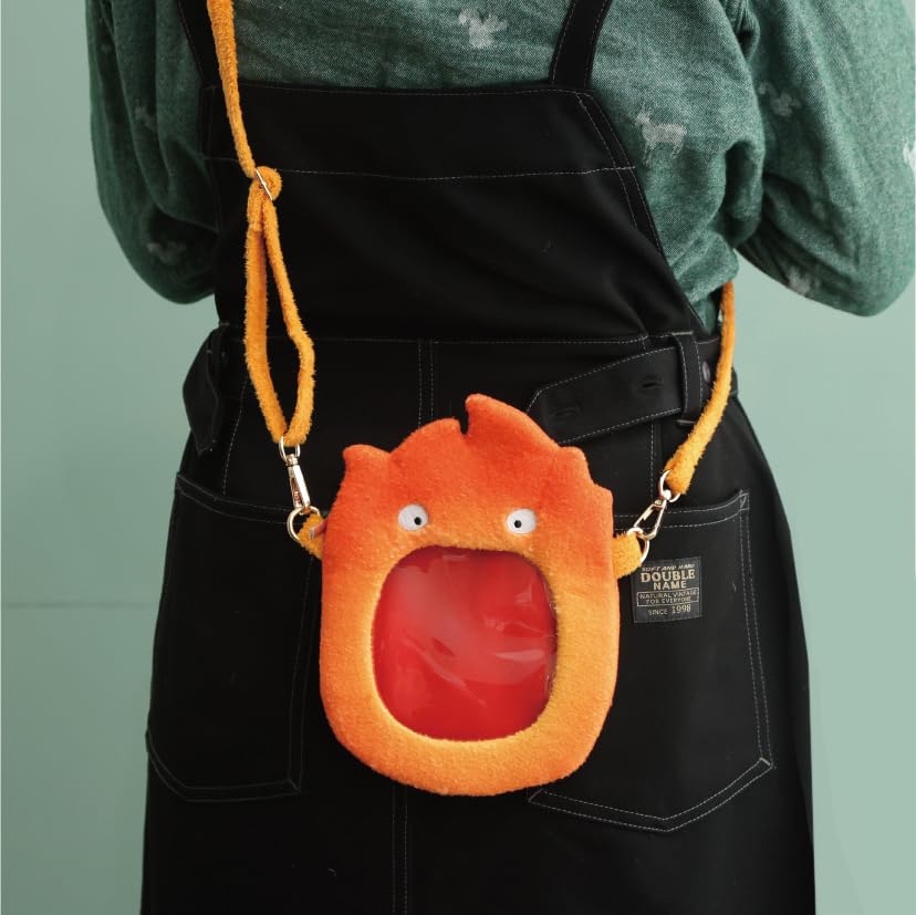 Ensky Studio Ghibli Howls Moving Castle Calcifer Pochette Bag- Japan Figure Store - #1 Bring To You The Best Japanese Goods