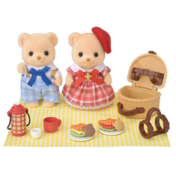 Epoch Sylvanian Families Biscuit Bear Picnic Set for Ages 3+ Dollhouse Toy- Japan Figure Store - #1 Bring To You The Best Japanese Goods