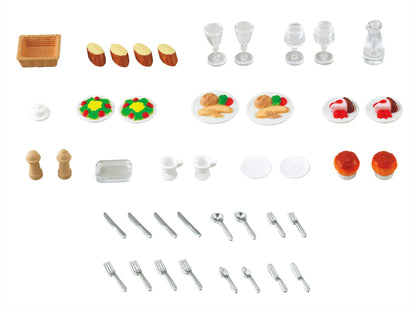Epoch Sylvanian Families Furniture Dinner Set Ka-409 - Charming Miniature Decor- Japan Figure Store - #1 Bring To You The Best Japanese Goods