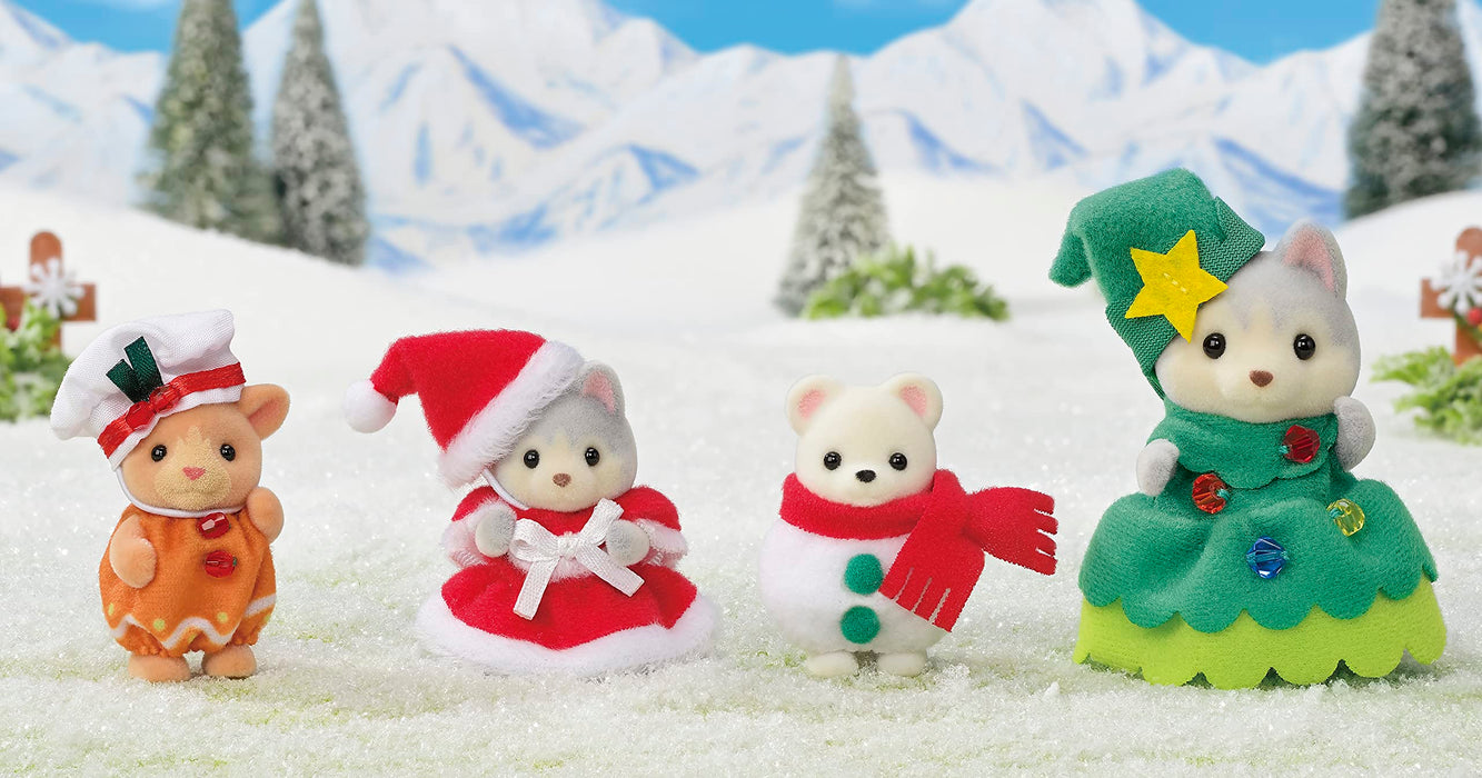 Epoch Sylvanian Families Christmas Friends Toy Dollhouse SE-208 Age 3+- Japan Figure Store - #1 Bring To You The Best Japanese Goods