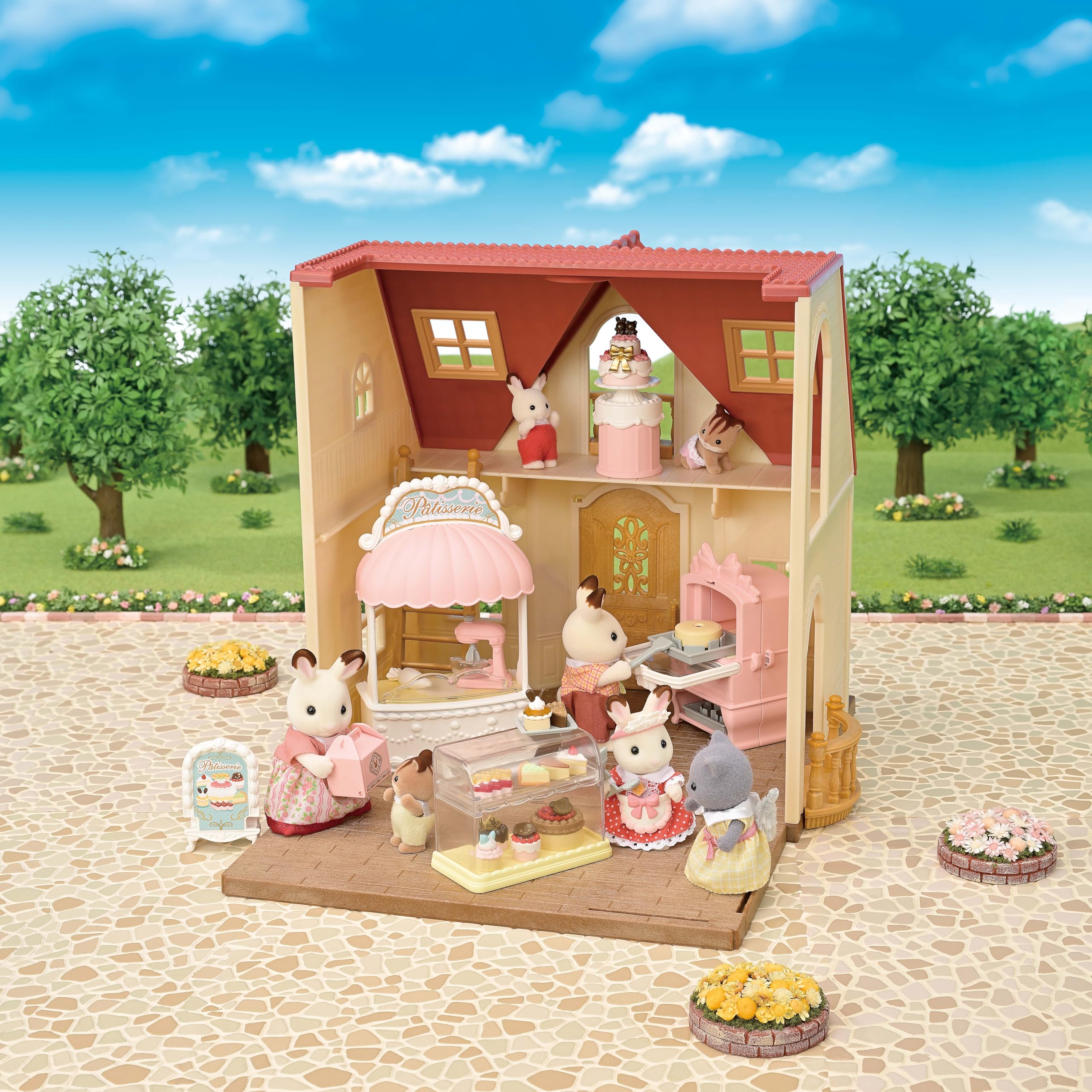 Epoch Sylvanian Families Sweet Patissier First Cake Shop Set Ages 3 And Up- Japan Figure Store - #1 Bring To You The Best Japanese Goods
