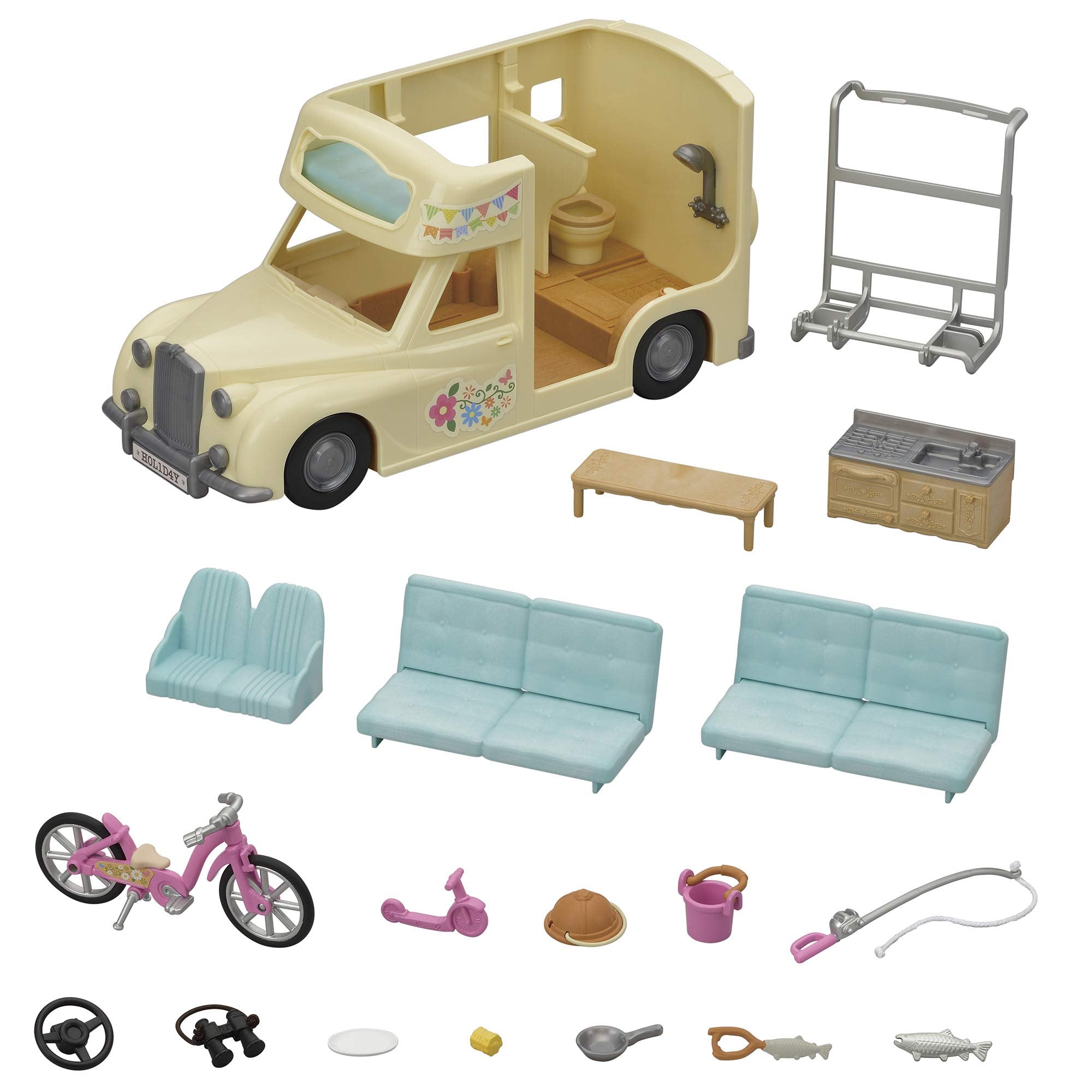 Epoch Sylvanian Families Overnight Camper Toy Dollhouse Vehicle for Ages 3+- Japan Figure Store - #1 Bring To You The Best Japanese Goods