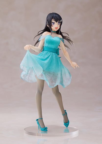 Figurine Mai de Rascal Bunny Girl Senpai, version robe transparente, collection Coreful de Taito.