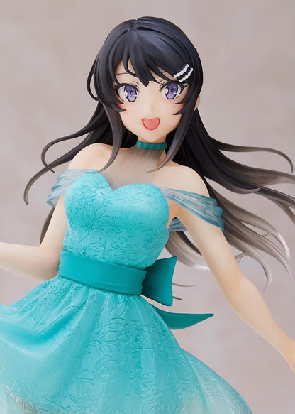 Figurine Mai de Rascal Bunny Girl Senpai, version robe transparente, collection Coreful de Taito.