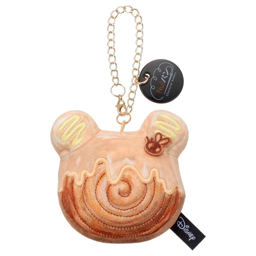 Takara Tomy Arts Disney Pooh Plush Toy Croissant Roll Bread Chain 3.5 Inch