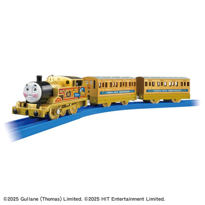 Takara Tomy Plarail 80th Anniversary Gold Thomas Train Toy for Ages 3+