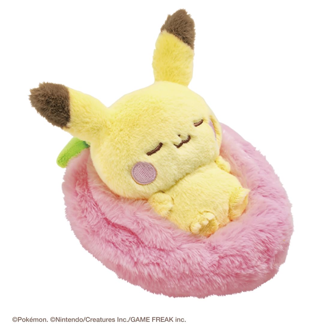 Pikachu en peluche dormant de Takara Tomy Pokemon - Édition Pokepeace Fruit