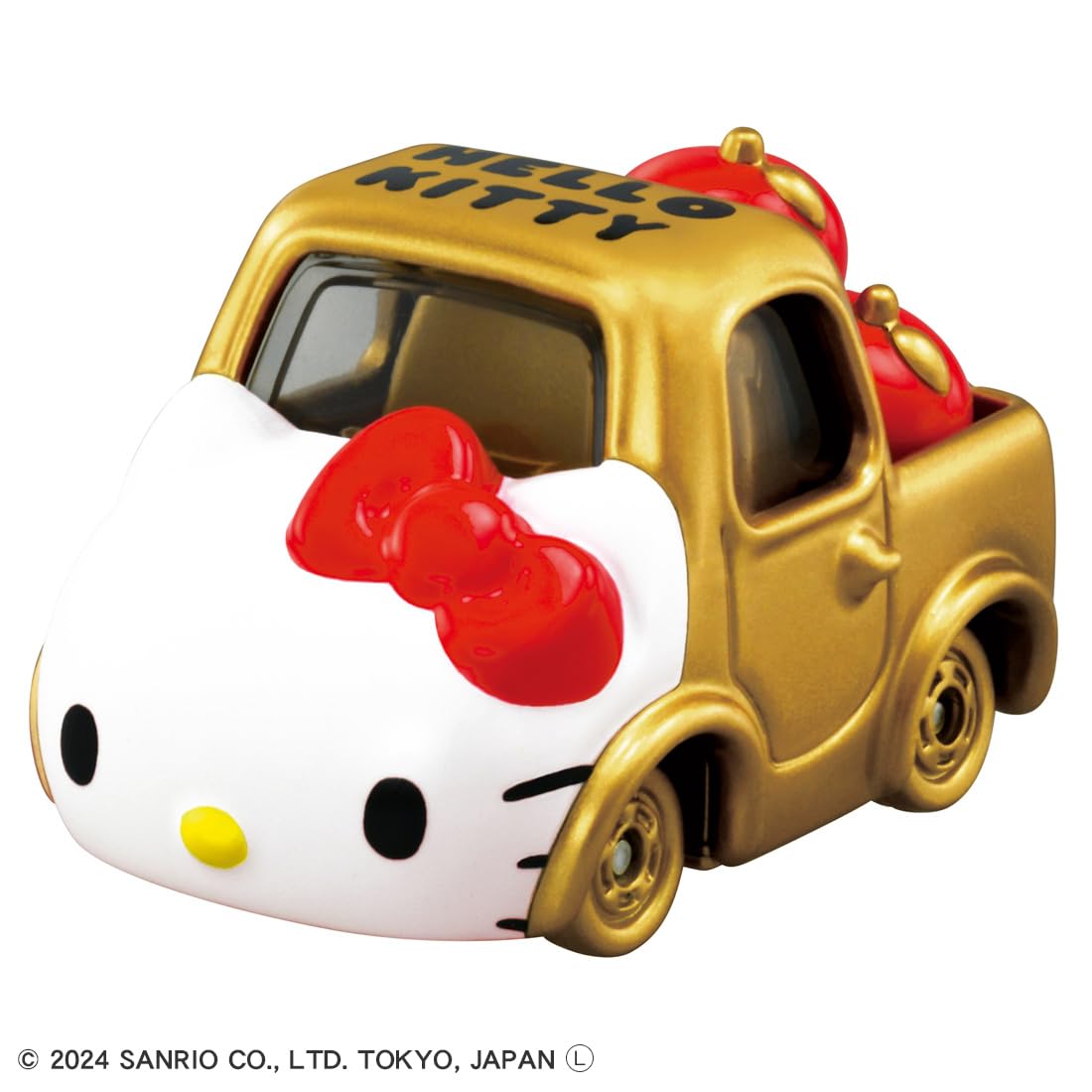 Takara Tomy Tomica Dream Hello Kitty 50th Anniversary Gold Miniature Car Toy- Japan Figure Store - #1 Bring To You The Best Japanese Goods
