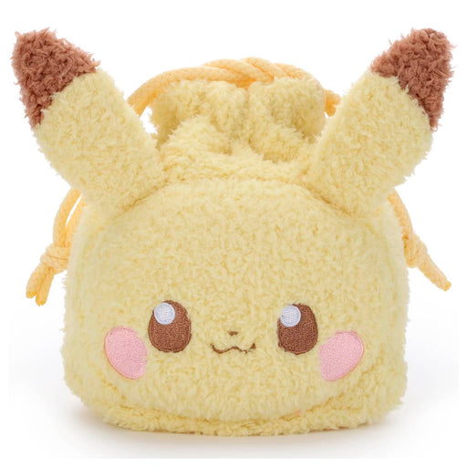 Takaratomy Arts Pikachu Plush Drawstring Bag 18cm Poke Piece Toy