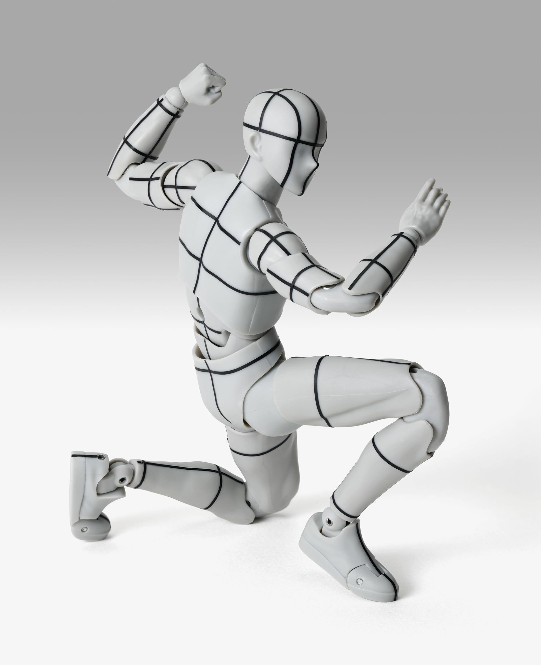 Tamashii Nations S.H.Figuarts Body-Kun Sports Wireframe Gray 150mm PVC Figure- Japan Figure Store - #1 Bring To You The Best Japanese Goods