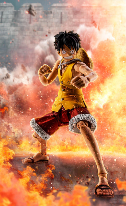 Tamashii Nations S.H.Figuarts One Piece Luffy Marineford Battle 145mm Figure