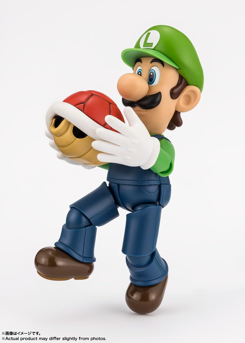 Tamashii Nations SH Figuarts Super Mario Luigi 110mm Movable Action Figures