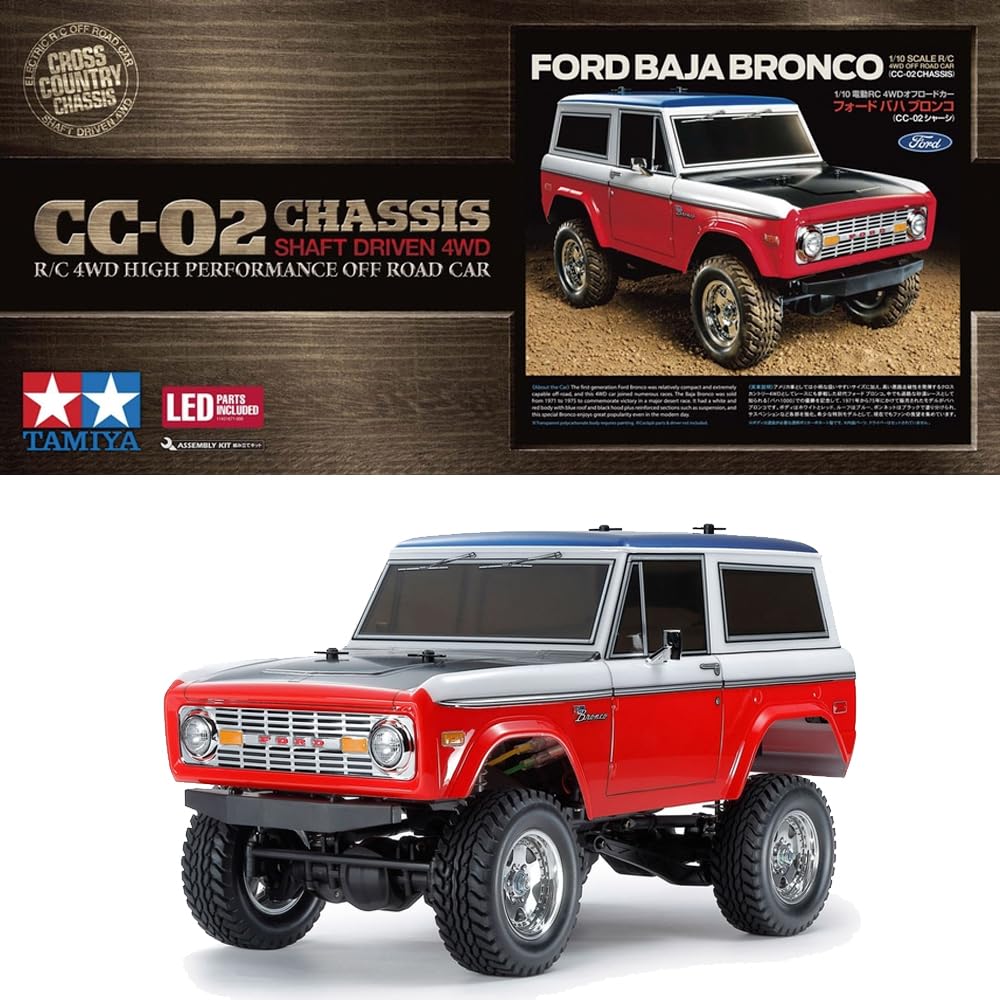 Tamiya 1/10 Electric RC Car Ford Baja Bronco CC-02 Chassis 58736- Japan Figure Store - #1 Bring To You The Best Japanese Goods