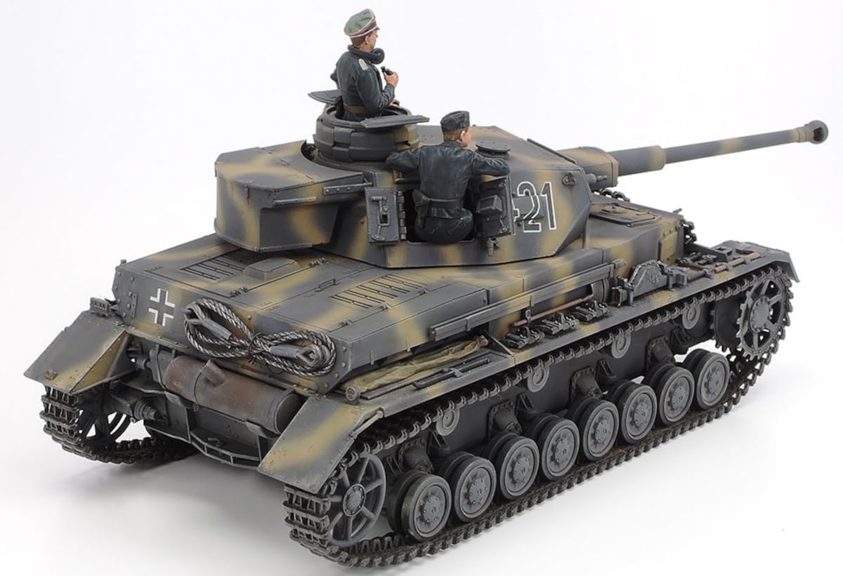 Tamiya 1/35 German IV Tank Early Model with Messenger Bike Plastic Model Set- Japan Figure Store - #1 Bring To You The Best Japanese Goods