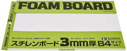 Tamiya Fun Craft No.138 Styrene Board 3mm Thickness 3 Sheets (70138)- Japan Figure Store - #1 Bring To You The Best Japanese Goods