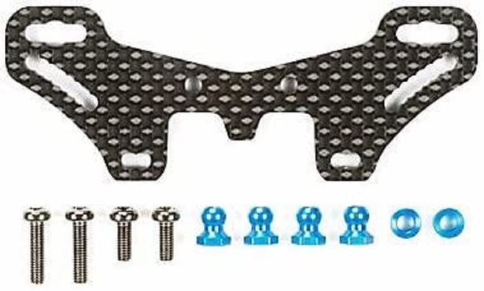 Tamiya TT-02 Type-S Carbon Damper Stay Rear - Hop-Up Options 1633 54633- Japan Figure Store - #1 Bring To You The Best Japanese Goods