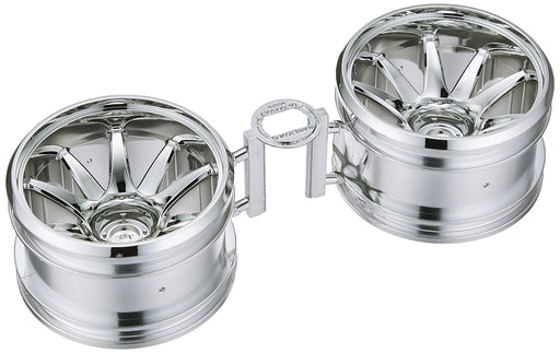 Tamiya Hop-Up 10 Spoke Chrome Plated Wheel for GF-01 54677- Japan Figure Store - #1 Bring To You The Best Japanese Goods