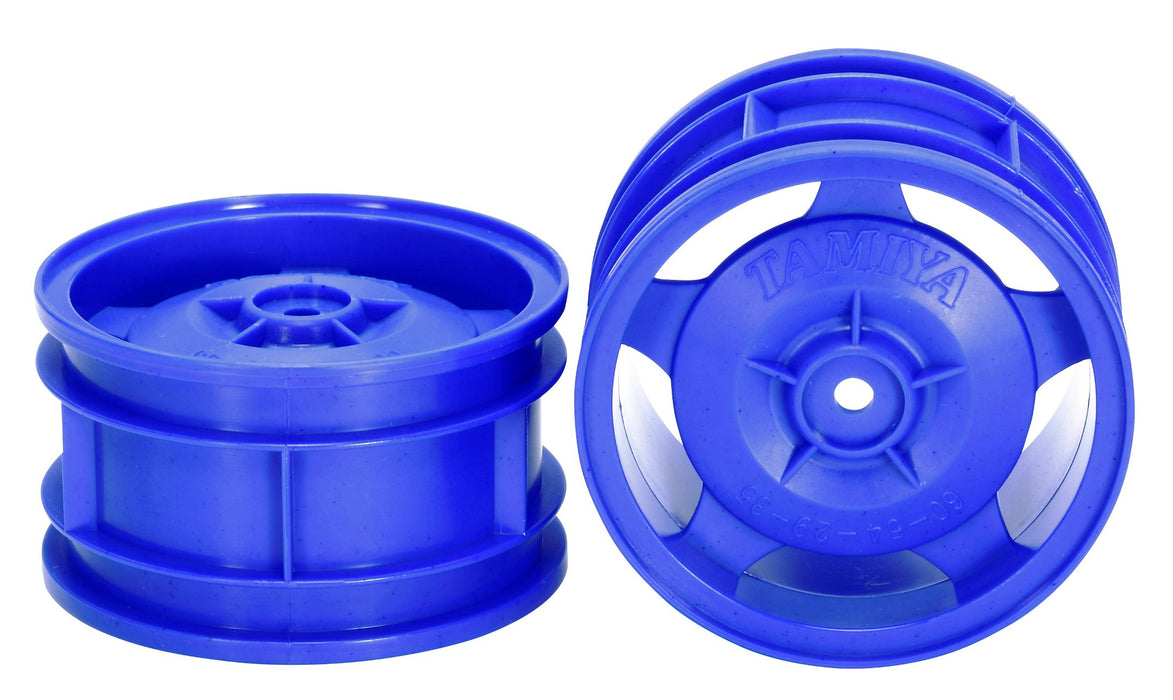 Tamiya 54682 Buggy Rear Star Dish Wheel Blue - Hop-Up Option 1862- Japan Figure Store - #1 Bring To You The Best Japanese Goods
