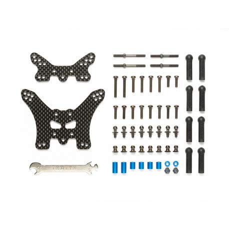 Tamiya Hop-Up TT-02B Carbon Damper Stay Front Rear 54754- Japan Figure Store - #1 Bring To You The Best Japanese Goods