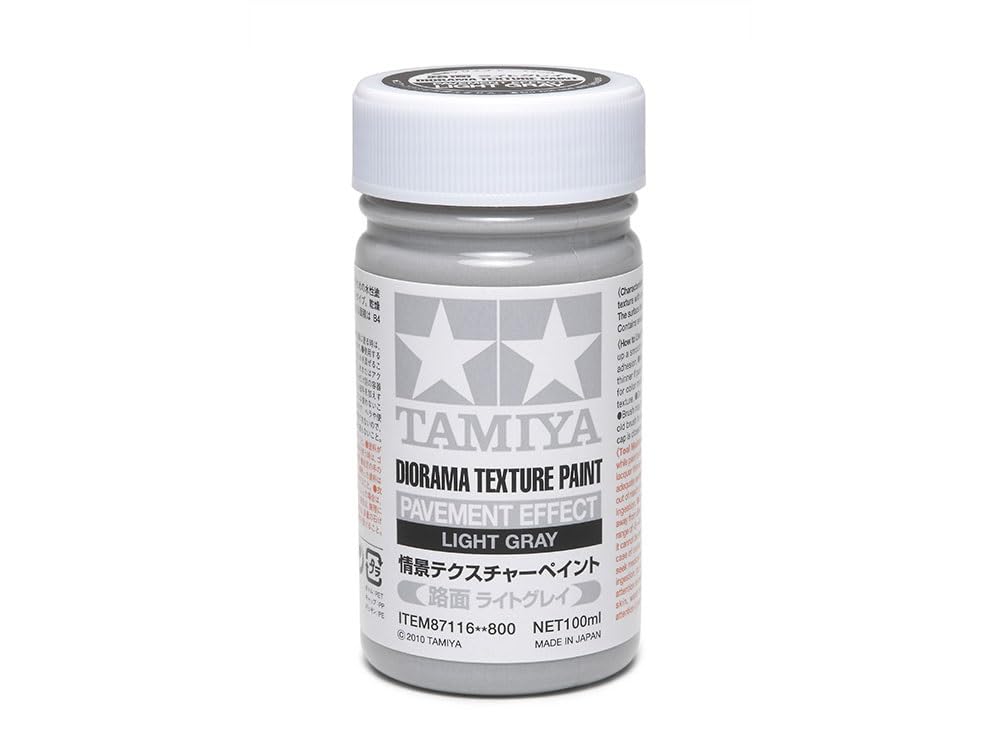 Tamiya Scenery Texture Paint Light Gray Road Surface 100ml Model Paint 87116- Japan Figure Store - #1 Bring To You The Best Japanese Goods