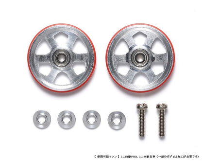 Tamiya Mini 4WD Special Edition Red 19mm Bearing Roller 6 Spokes 95513- Japan Figure Store - #1 Bring To You The Best Japanese Goods