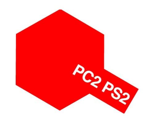 Tamiya PS-2 Red Polycarbonate Spray Model Paint 86002- Japan Figure Store - #1 Bring To You The Best Japanese Goods