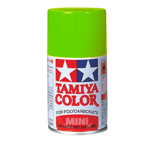 Tamiya PS-28 Fluorescent Green Polycarbonate Spray Paint for Models (86028)- Japan Figure Store - #1 Bring To You The Best Japanese Goods