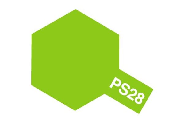 Tamiya PS-28 Fluorescent Green Polycarbonate Spray Paint for Models (86028)- Japan Figure Store - #1 Bring To You The Best Japanese Goods