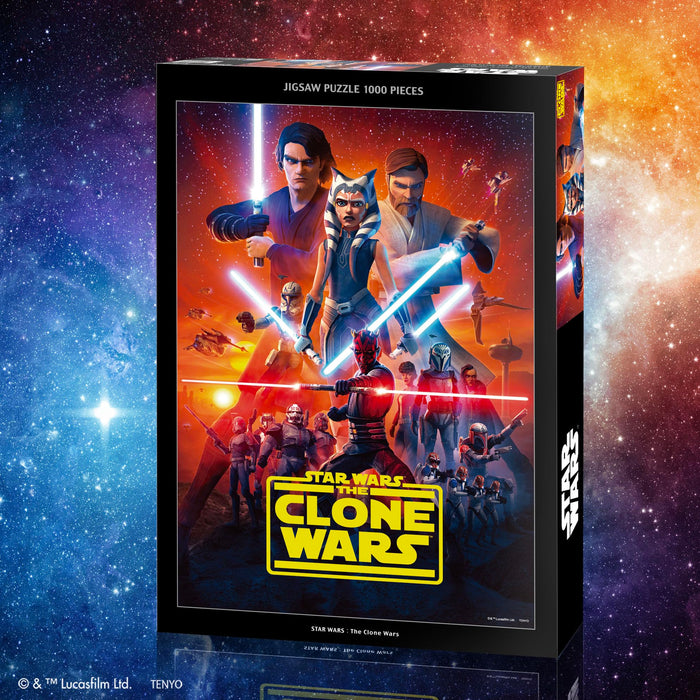 Tenyo 1000-Piece Jigsaw Puzzle Star Wars The Clone Wars Made in Japan 51x73.5Cm