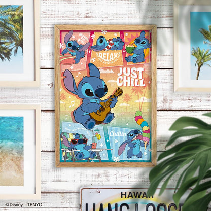 Tenyo 108-Piece Disney Stitch Jigsaw Puzzle 18.2x25.7cm with Glue & Tools