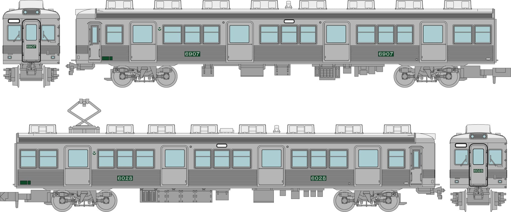 Tomytec Tetsudou Collection Nankai 6000 Series 2-Car Set Japan Official- Japan Figure Store - #1 Bring To You The Best Japanese Goods