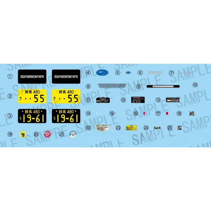 AOSHIMA 07372 Subaru Sambar Truck Tc Super Charger 1/24 Scale Kit- Japan Figure Store - #1 Bring To You The Best Japanese Goods