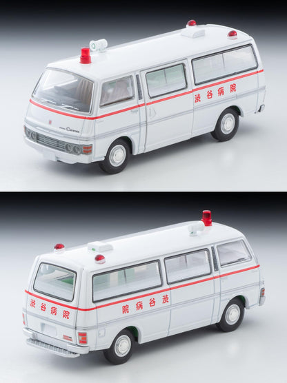 Tomytec Tomica Limited Vintage Neo 1/64 Nissan Caravan Ambulance Shibuya Hospital- Japan Figure Store - #1 Bring To You The Best Japanese Goods