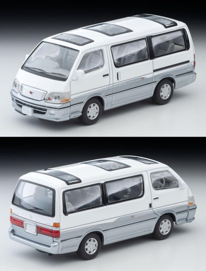 Tomytec Tomica 1/64 Lv-N216D Toyota Hiace Wagon Super Custom G White/Silver 2001- Japan Figure Store - #1 Bring To You The Best Japanese Goods