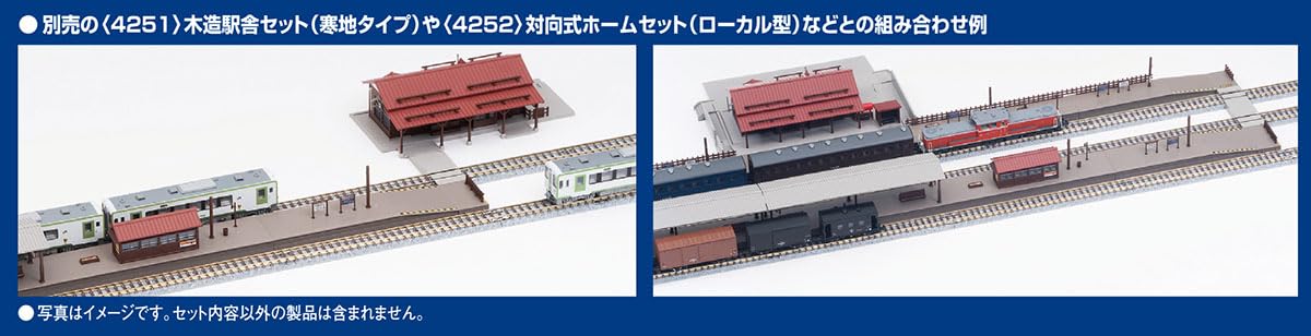 Extension de plate-forme d'îlot Tomytec Tomix N Gauge 4258 avec toit, fournitures pour diorama