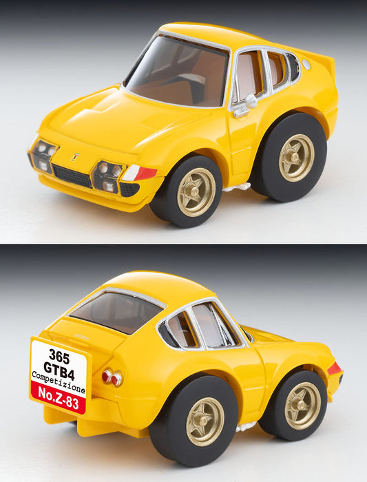 Tomytec Choro-Q Zero Z-83B Ferrari 365 GTB4 Competizione Yellow Model Car- Japan Figure Store - #1 Bring To You The Best Japanese Goods