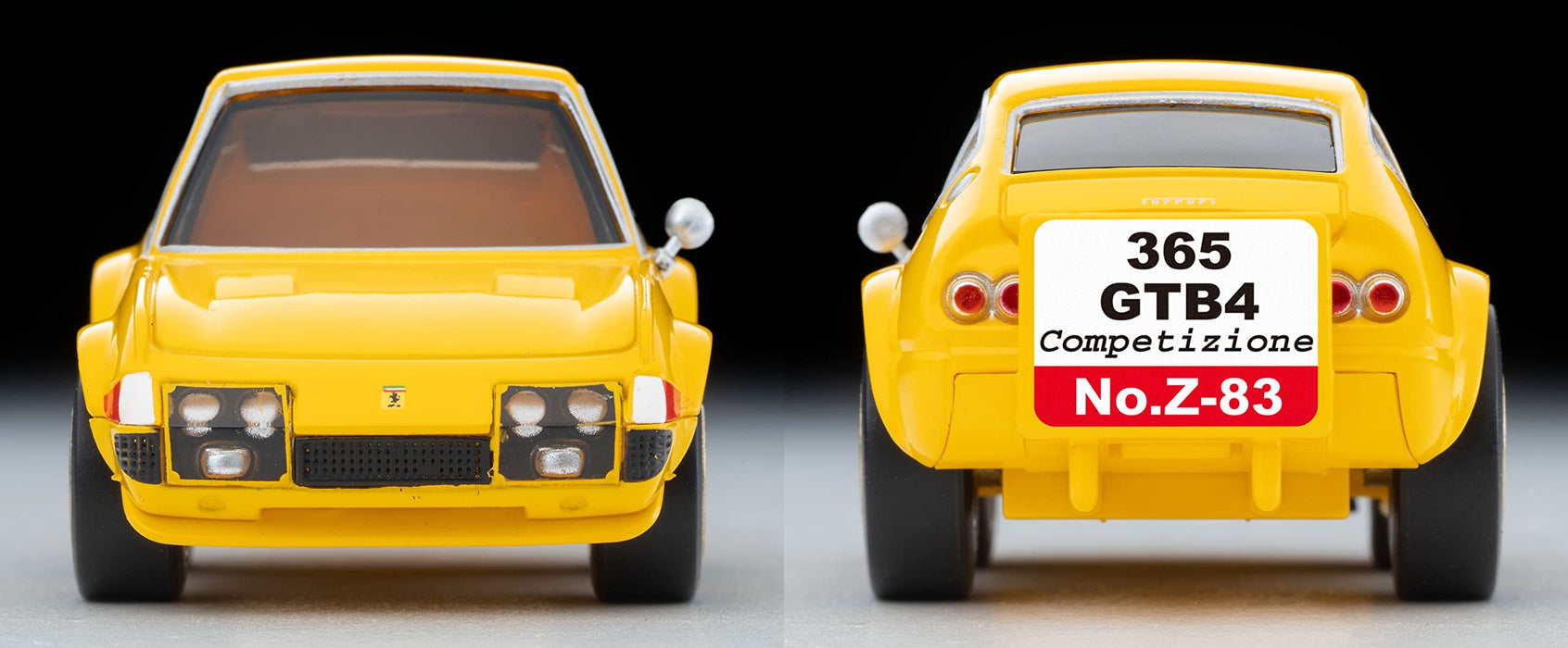 Tomytec Choro-Q Zero Z-83B Ferrari 365 GTB4 Competizione Yellow Model Car- Japan Figure Store - #1 Bring To You The Best Japanese Goods