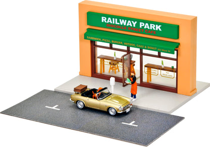 Tomytec Diocolle Cafe Terrace Set with Mini Car and Dolls 335269